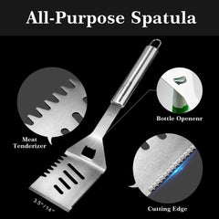 GRILLART fork prongs and handle highlighting sturdy lift and rust resistance