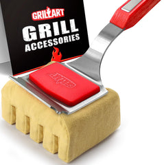 GRILLART front view of replacement head showing fit and shape for easy swap