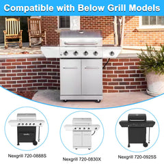 Grillfired stainless steel burner close-up showing durable construction and reliability