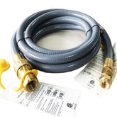 GRILLJOB conversion kit front view showing hose and fittings for easy installation benefit