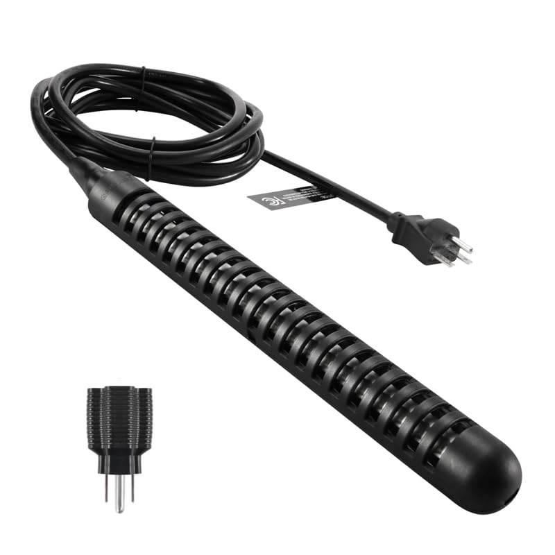 GRILLME front view of immersion heater showing compact design and benefits