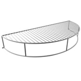GRILLVANA Upper Deck front view showing full perimeter rack and benefit of extra space