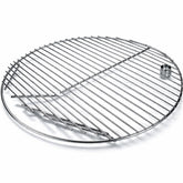 GRISUN front view grate showing full 19.5-inch round cooking surface and fit benefits