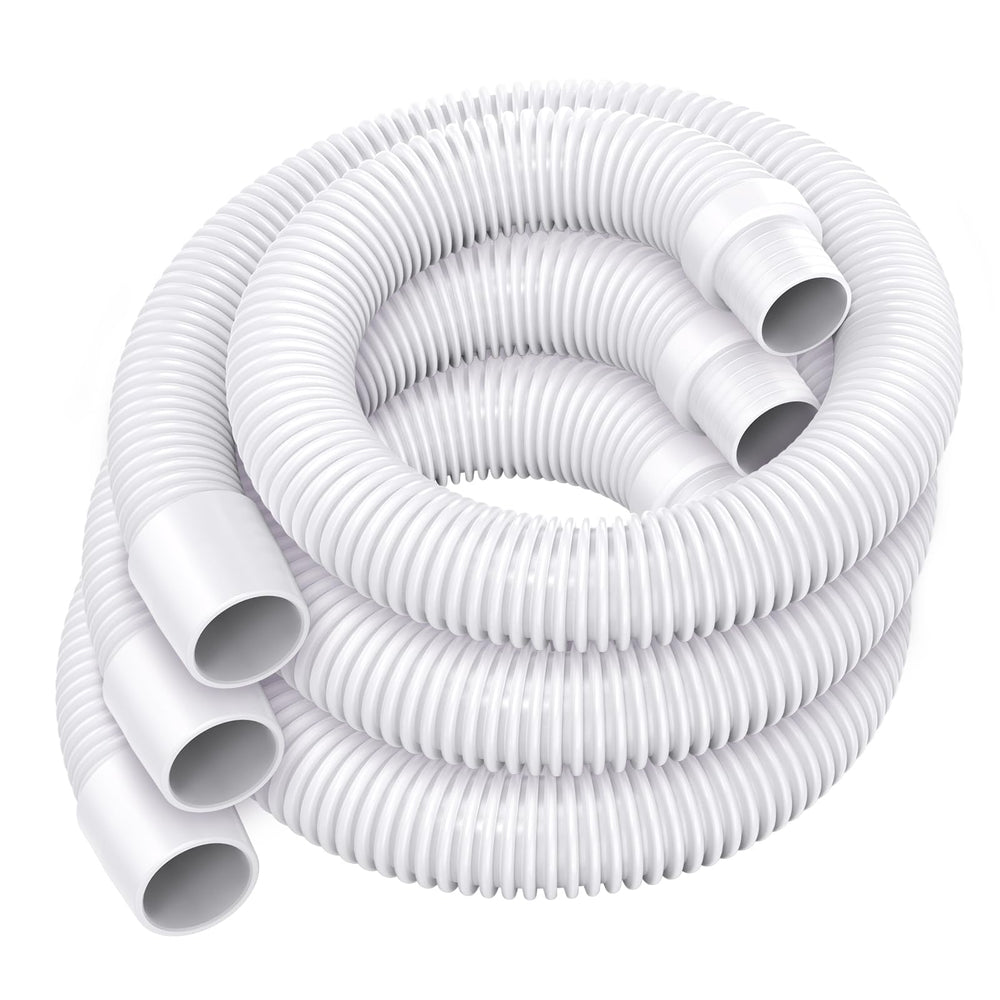 GRONGU front view showing three white 48 inch pool hoses and packaging, durable replacement