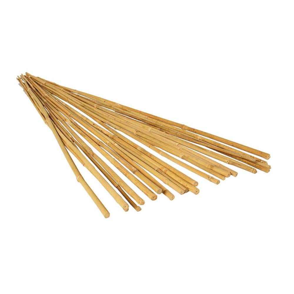 GROW!T Hydrofarm front packaging showing 25 bamboo stakes and product details, clear supply benefit