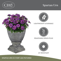 GROWSCAPE Spartan with 11" pot inside demonstrating easy seasonal swap capability