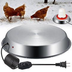 GSDOTZAP front view heated base showing sturdy galvanized design and even heating benefit
