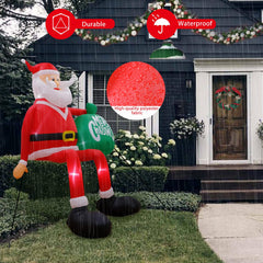 GUDELAK Santa secured on a roof showing stable outdoor mounting