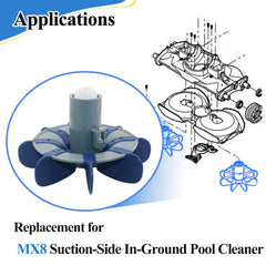 Gugaguga scrubber next to a coin showing compact size and easy replacement