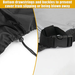 Guisong bottom drawstring and buckles image illustrating secure fit in wind