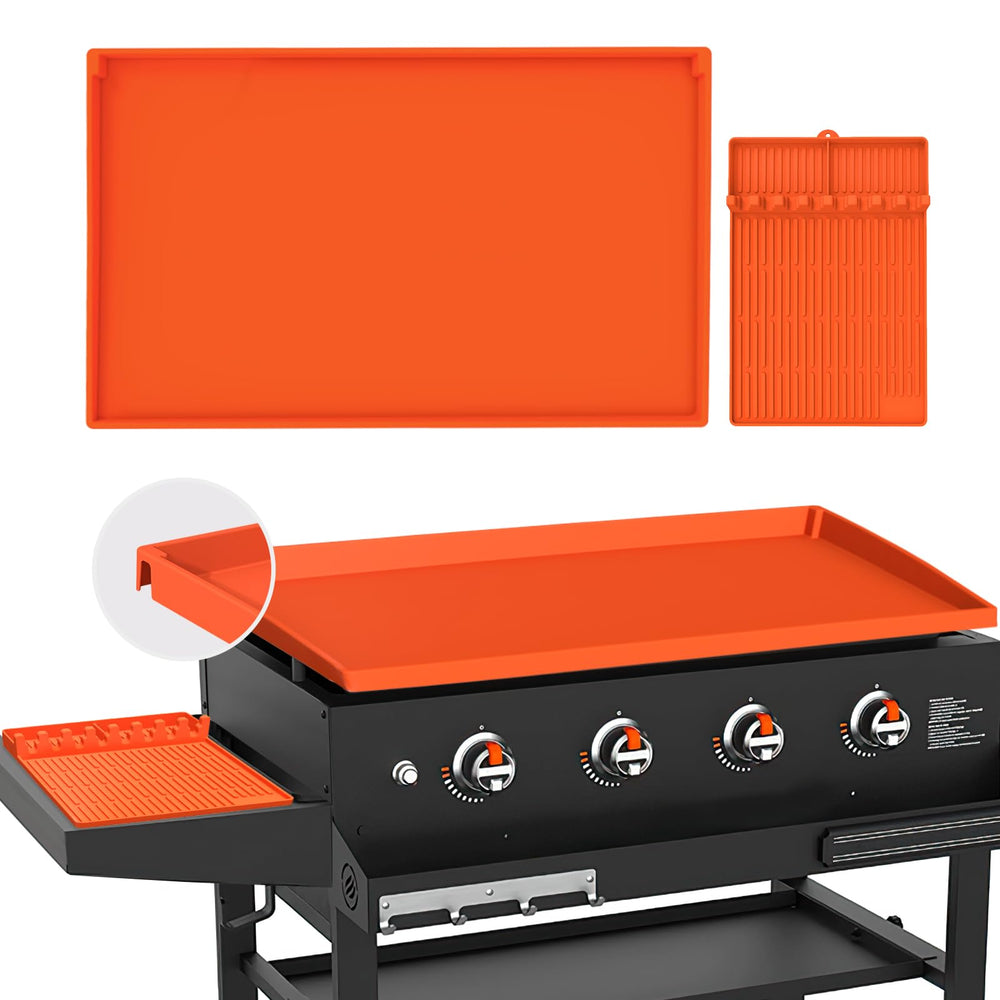 GUSOYO 36-inch griddle cover front view showing secure fit and weather protection