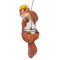 GUTE squirrel with yellow helmet side profile adding playful character