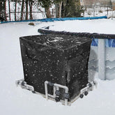Hadisi front view of heater cover showing full protection benefit
