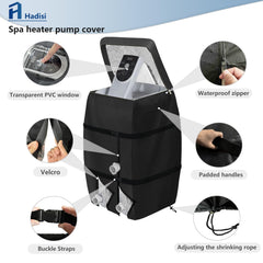 Hadisi clear PVC window with zipper enabling control access