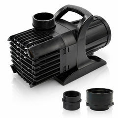 HALF OFF PONDS Aqua Pulse front view showing pump design and performance benefit