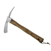 Haliaeetus pick axe front view showing dual-head and balance benefit
