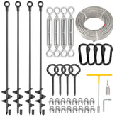 hannger front view of 4-pack anchors with complete kit showcasing convenience