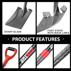 HANTOP widened footsteps on blade sides for secure foot placement and stronger leverage