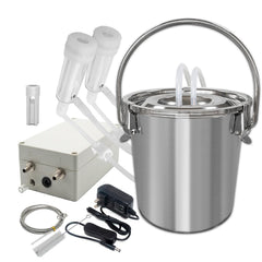 Hantop front packaging shot showing compact goat milking kit and portability benefits