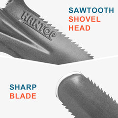 HANTOP wooden handle and metal-reinforced grip connection for durable leverage and reduced shock