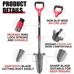 HANTOP wide footstep for increased pushing power and stability