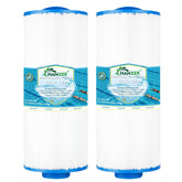 HANXER spa filter front view showing bar handle and fit benefits