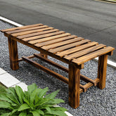 HAOIOKSC front view bench shows compact two-person seating and durable design