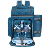 Hap Tim front view of backpack showing organized pockets and compact design for easy transport