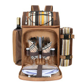 Hap Tim front view of packed backpack showing organized compartments and straps