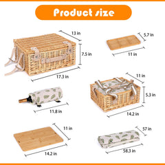 Hap Tim insulated small basket open with visible ice pack keeping food chilled for longer outdoor enjoyment