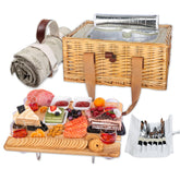 Hap Tim wicker basket front view showing craftsmanship and easy carrying