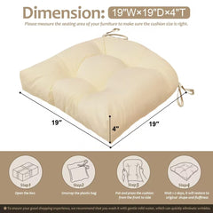 HAPACE anti-slip bottom pattern preventing cushion sliding outdoors