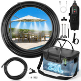 HappyAlley front packaging showing complete portable misting kit and accessories for easy setup