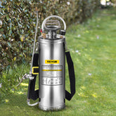 Happybuy stainless steel sprayer front view showing durable tank and handle for lasting use