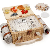 HappyPicnic front view showing cherry willow basket and secure carry look