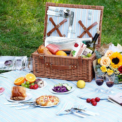 HappyPicnic stainless-steel cutlery close-up shows durable utensils