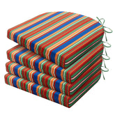 HARBOREST front view rainbow stripes cushion shows bright pattern and curb appeal