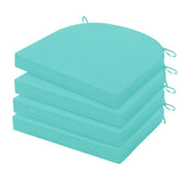 HARBOREST front view teal set of four cushions showing color and shape benefit