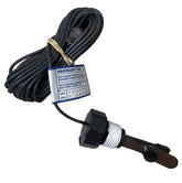 Harwil flow switch front view showing arrows and connector, ensures correct flow detection