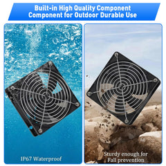 HASDSAGY mounted on greenhouse wall improving plant air exchange
