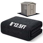 Haull front view full-size mat protecting shed floor and reducing moisture