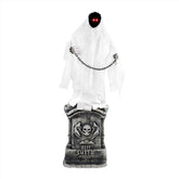 Haunted Hill Farm front view spectre on tomb creating dramatic entrance