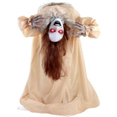 Haunted Hill Farm front view showing full 3.4-ft figure and spooky posture benefit scares