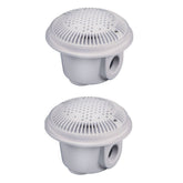Hayward front faceplate showing white dual-suction cover and clean pool finish benefits