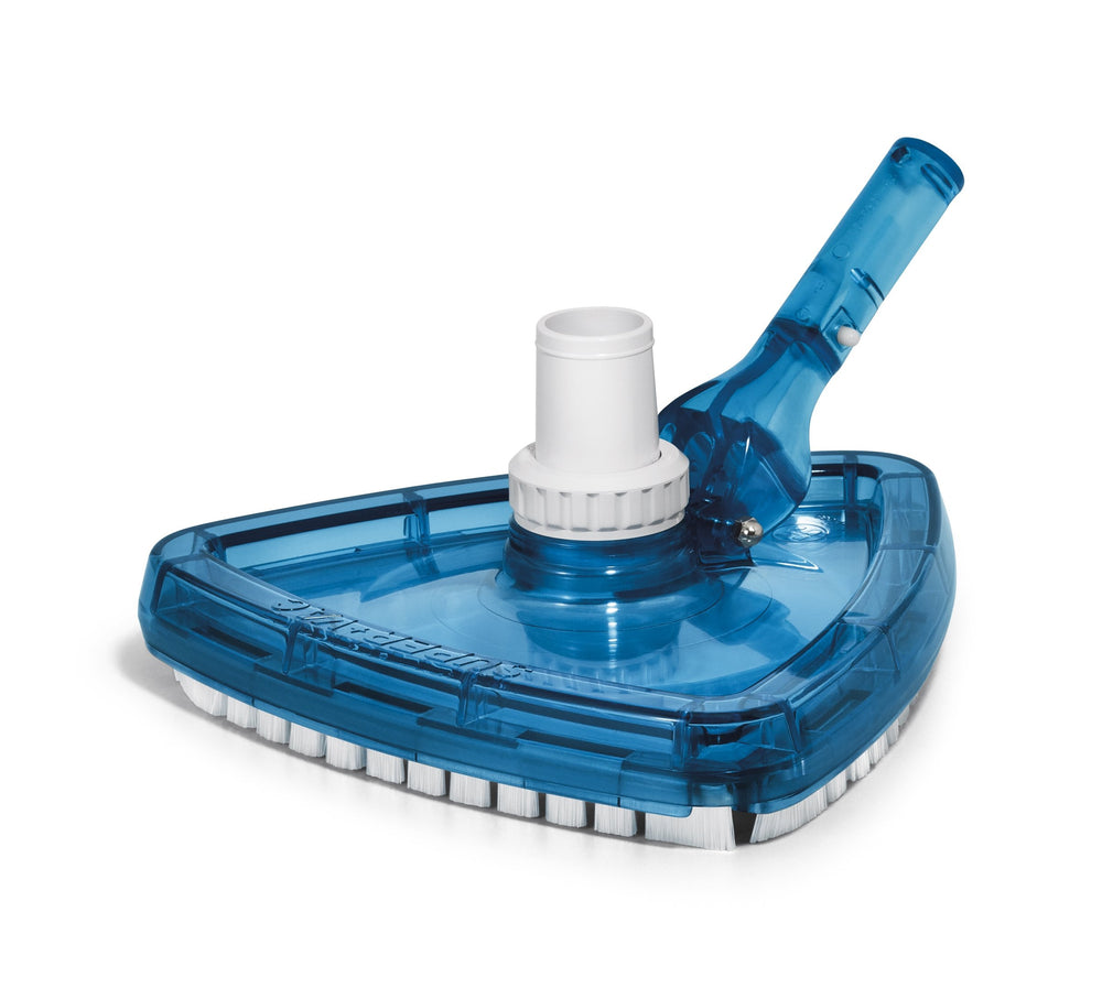 Hayward SP1068 front view showing triangular head and brushes for efficient cleaning