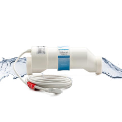 Hayward TurboCell front view showing durable housing and easy fit benefits