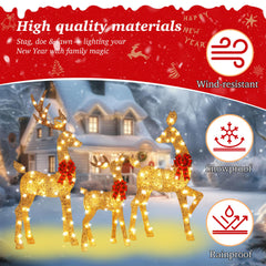 HbSpacstial antlers and red bow detail emphasizing realistic seasonal accents