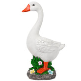 HDNICEZM front view of goose statue showing realistic pose and welcome appeal