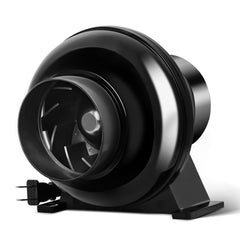 HealSmart front view inline fan showing compact housing and mounting benefit