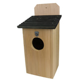 Heath Outdoor GK-BAR front view showing cedar box and entry, natural-looking shelter